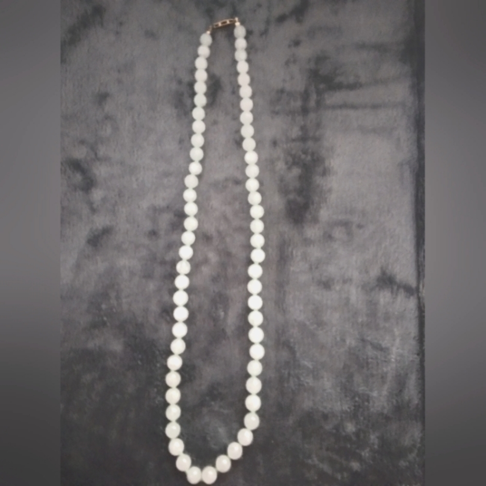 Milky quartz necklace